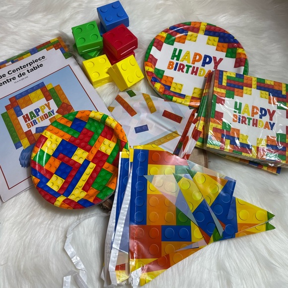 Lego Birthday Party Decorations - Picture 1 of 9